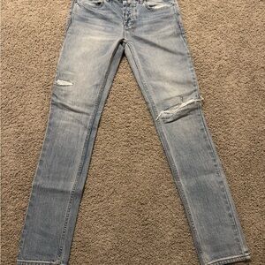 Ksubi Light Blue Distressed Skinny Jeans